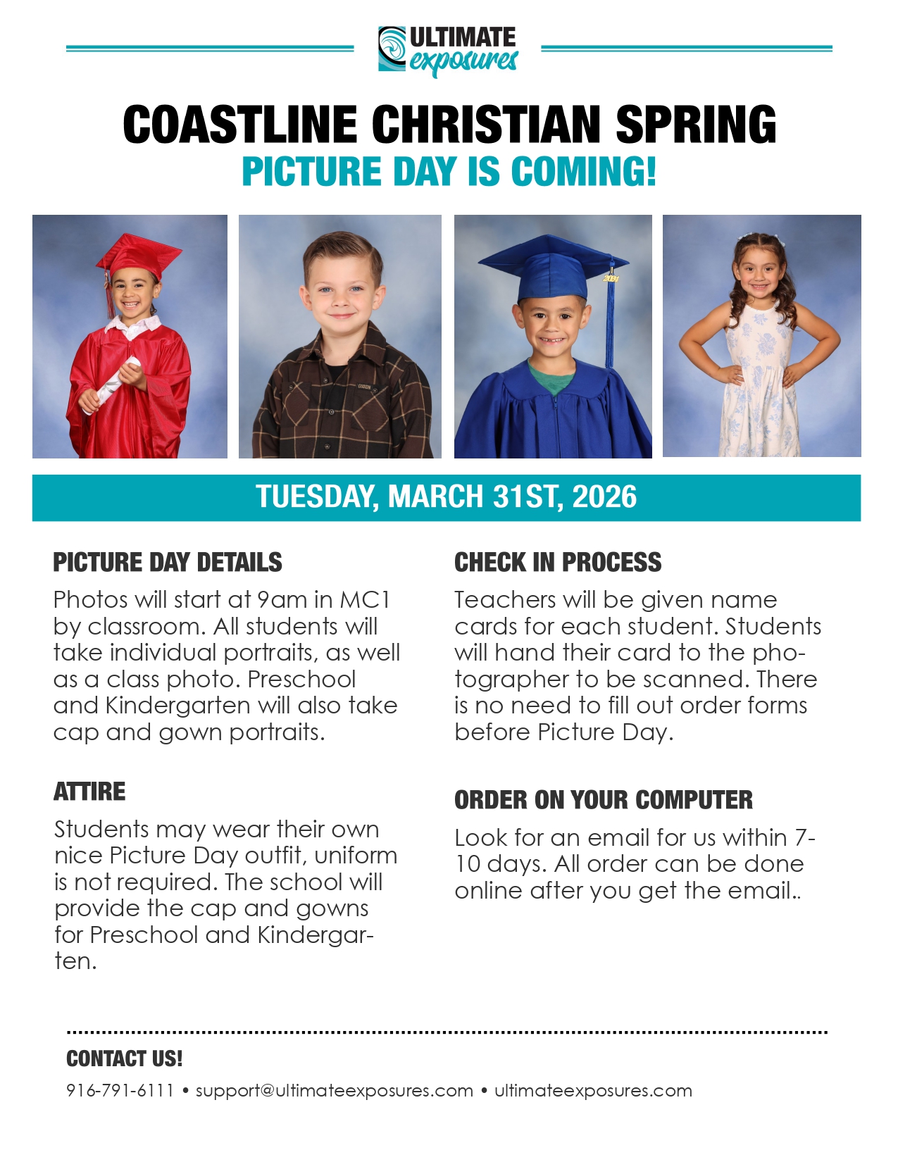 Info Page for Picture Day